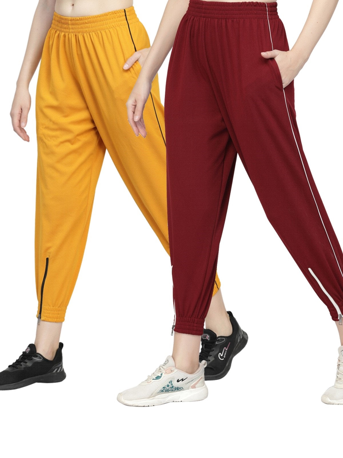 Uzarus Women's Pyjamas for Women Combo Pack of 2 with Side Pockets