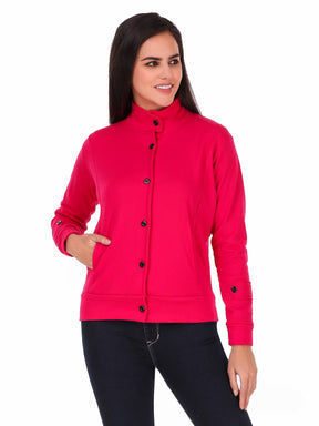 Women's Solid Cotton Tailored Full Sleeve Jacket