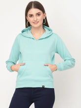UZARUS Women's Cotton Fleece Latest Stylish Sweatshirt Hoodie