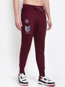 UZARUS Men's Cotton Joggers Track Pants with 2 Zippered Pockets