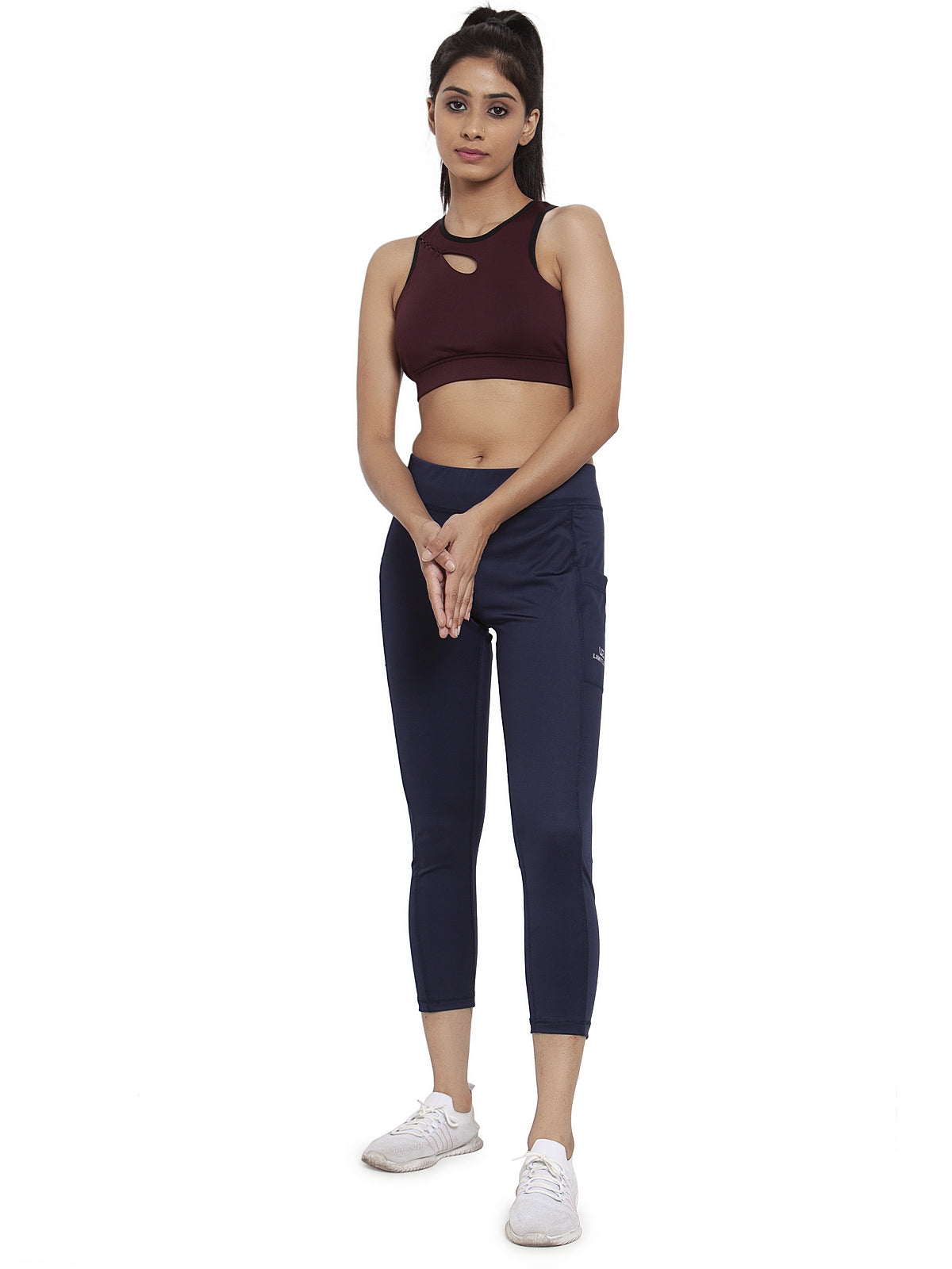 Women's Stretchable Yoga Gym Legging Pants with 2 Pockets