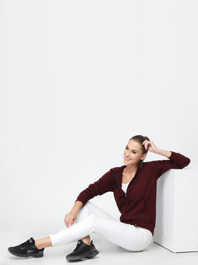 UZARUS Women's Cotton Fleece Premium Sweatshirt Hoodie