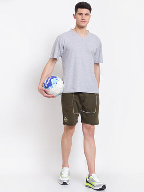 Uzarus Men's Cotton Bermuda Shorts With 2 Zippered Pockets