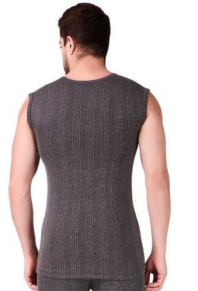 MEN'S SLEEVELESS COTTON V-NECK THERMAL TOP