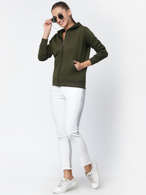 UZARUS Women's Cotton Fleece Premium Sweatshirt Hoodie