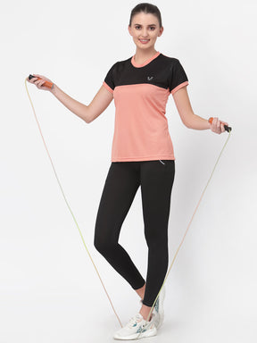 UZARUS Women's Dry Fit Workout Top Sports Gym T-Shirt