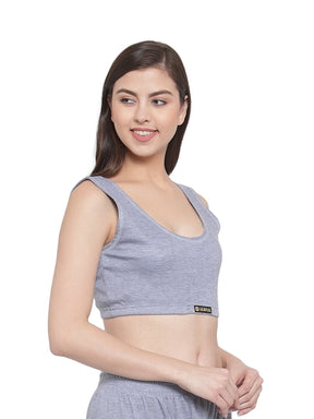 WOMEN'S SOLID INNER THERMAL WEAR TOP