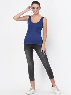 WOMEN'S CUT SLEEVES THERMAL TOP