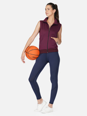 UZARUS Women's Half Sleeves Cotton Fleece Premium Jacket