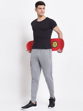 UZARUS Men's Cotton Joggers Track Pants with 2 Zippered Pockets