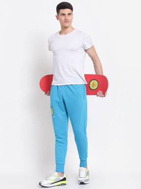 UZARUS Men's Cotton Joggers Track Pants with 2 Zippered Pockets