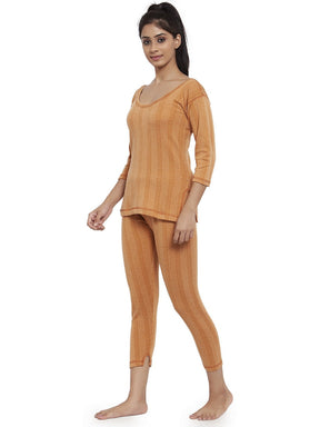Women's 3/4 Thermal Top And Lower Set