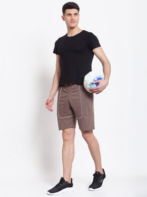 Uzarus Men's Cotton Bermuda Shorts With 2 Zippered Pockets