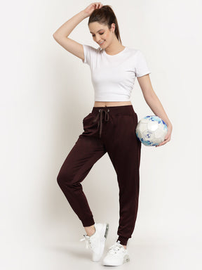 UZARUS Women's Joggers Track Pants with Zippered Pocket for Gym, Yoga, Workout and Casual Wear