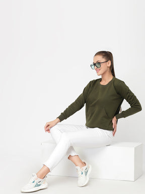 UZARUS Women's Cotton Fleece Premium Sweatshirt