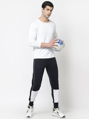 UZARUS Men's Cotton Regular fit Joggers Track Pants with 2 Zippered Pockets