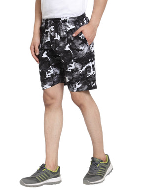 Uzarus Men's Cotton Bermuda Shorts With 2 Zippered Pockets
