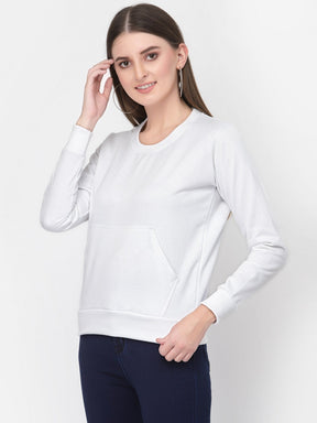 UZARUS Women's Cotton Fleece Premium Sweatshirt