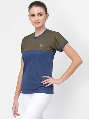 UZARUS Women's Dry Fit Workout Top Sports Gym T-Shirt