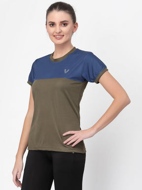 UZARUS Women's Dry Fit Workout Top Sports Gym T-Shirt