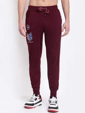 UZARUS Men's Cotton Joggers Track Pants with 2 Zippered Pockets