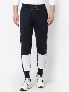 UZARUS Men's Cotton Regular fit Joggers Track Pants with 2 Zippered Pockets