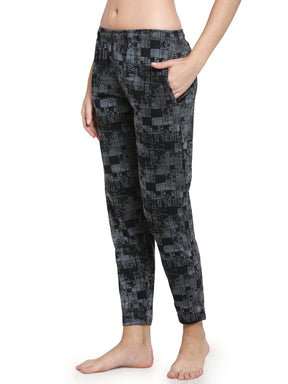Uzarus Women's Cotton Track Pants With 2 Zippered Pockets