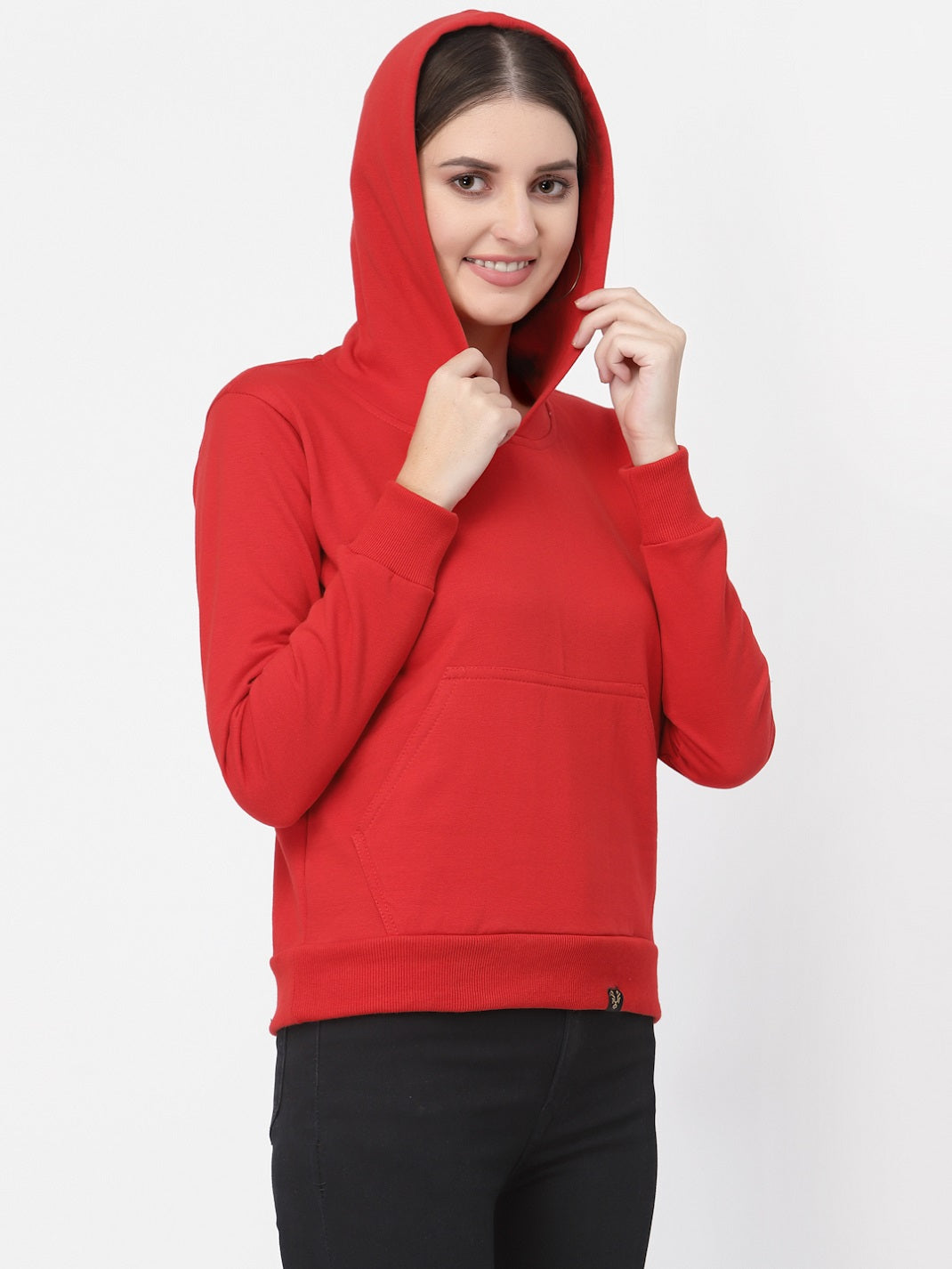 UZARUS Women's Cotton Fleece Latest Stylish Sweatshirt Hoodie