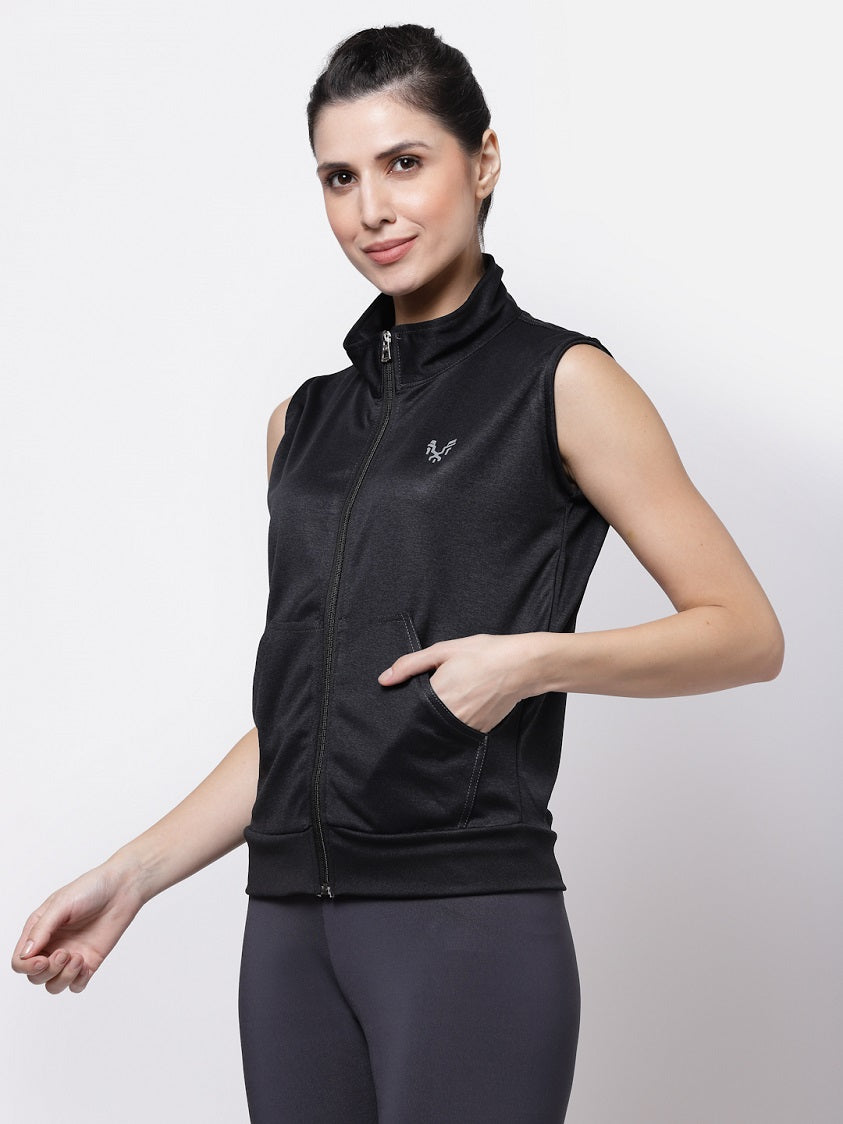 Uzarus Women's Sleeveless Training Sports Gym Jacket