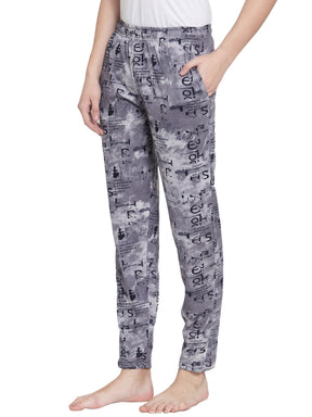Uzarus Women's Cotton Track Pants With 2 Zippered Pockets