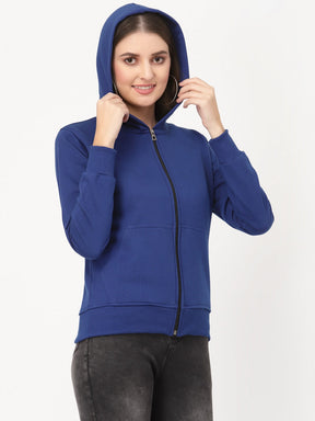 UZARUS Women's Cotton Fleece Premium Sweatshirt Hoodie