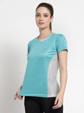 UZARUS Women's Regular Fit Yoga Jogging Running Top Sports Gym T-Shirt