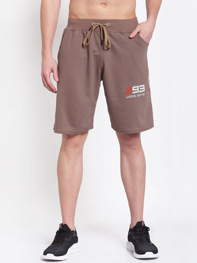 Uzarus Men's Cotton Bermuda Shorts With 2 Zippered Pockets