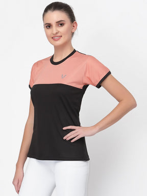 UZARUS Women's Dry Fit Workout Top Sports Gym T-Shirt