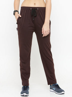 Uzarus Women's Cotton Track Pants With 2 Zippered Pockets