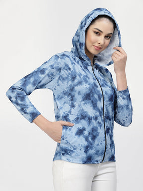 Uzarus Women's Hooded Sports Gym Training Jacket