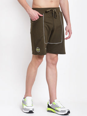 Uzarus Men's Cotton Bermuda Shorts With 2 Zippered Pockets