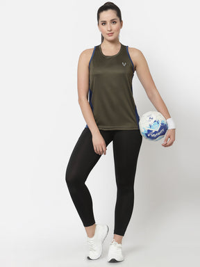 UZARUS Women's Dry Fit Workout Tank Top Sports Gym T-Shirt (Pack Of 2)