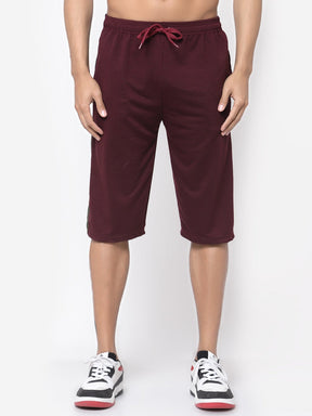 Men's Regular Fit Shorts Three Fourth Capri