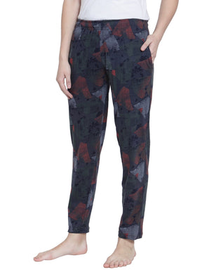 Uzarus Women's Cotton Track Pants With 2 Zippered Pockets