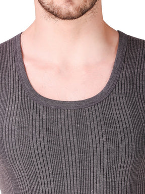 MEN'S SLEEVELESS COTTON V-NECK THERMAL TOP