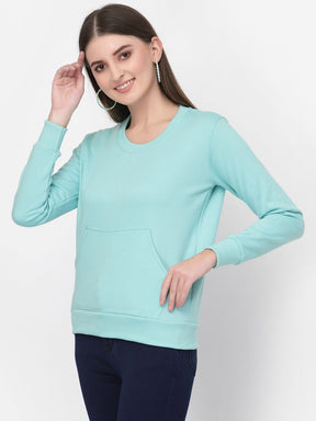 UZARUS Women's Cotton Fleece Premium Sweatshirt