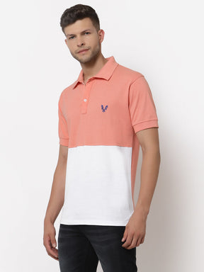 Men's Solid Cotton Regular Fit Polo T-Shirt