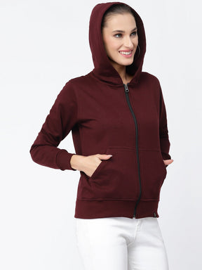UZARUS Women's Cotton Fleece Premium Sweatshirt Hoodie