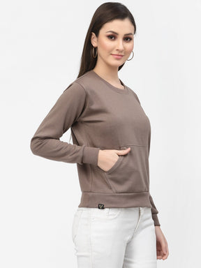 UZARUS Women's Cotton Fleece Premium Sweatshirt