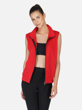UZARUS Women's Half Sleeves Cotton Fleece Premium Jacket