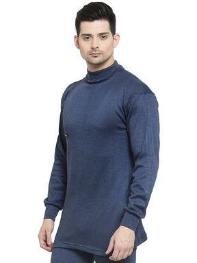 MEN'S SOLID HIGH NECK THERMAL WEAR TOP
