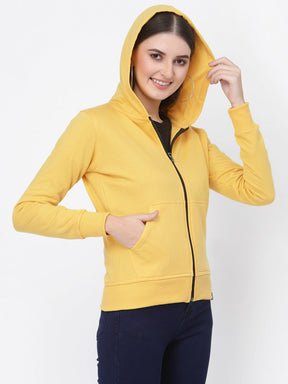 UZARUS Women's Cotton Fleece Premium Sweatshirt Hoodie