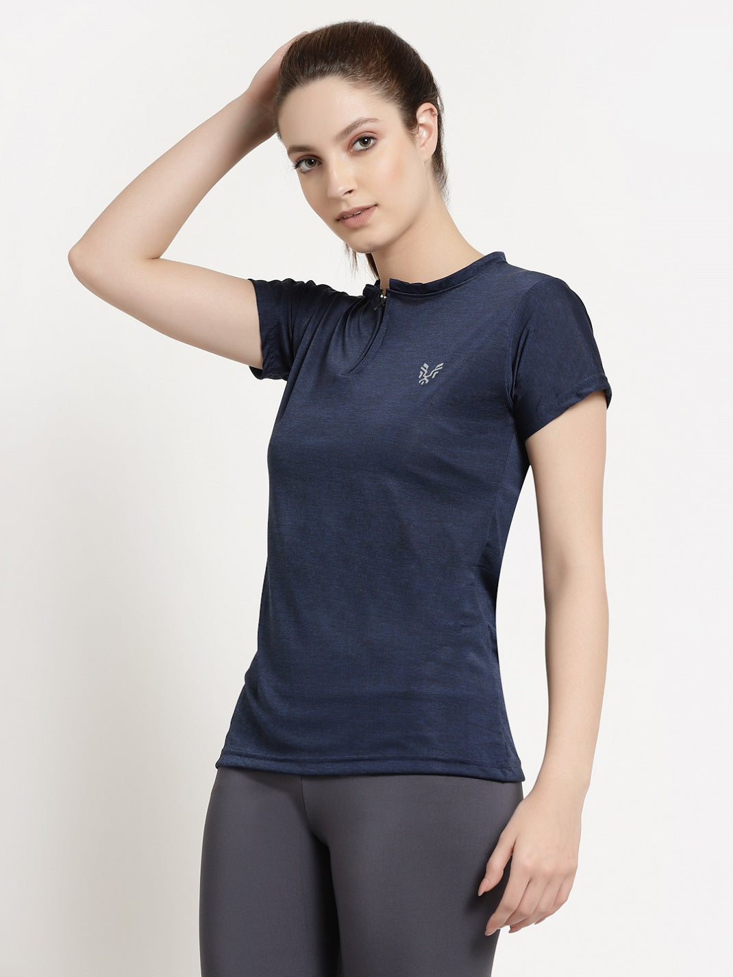 UZARUS Women's Half Sleeves Sports Gym T-Shirt