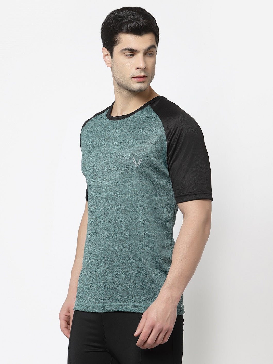 UZARUS Men's Gym Sports Half Sleeves Regular Fit T-Shirt